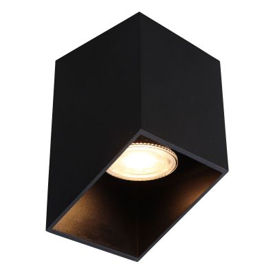 Aplique de teto preto moderno, Neva