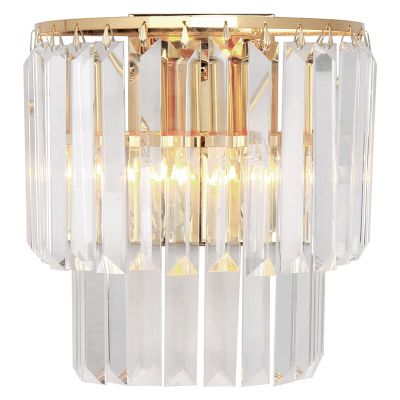Aplique de parede dourado design, Kajol