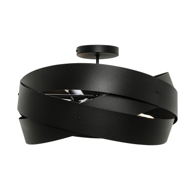 Candeeiro de teto preto moderno, Tanno